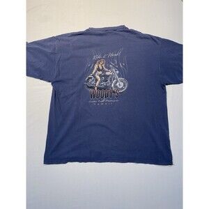 Vintage Woodys Graphic Tshirt Hawaii Biker Motorcycle USA Large